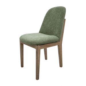 IFD - Aruba Upholstered Chair Olive Fabric & Iron Base (Set of 2) - IFD2952CHUOL