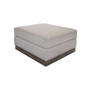 IFD - Georgia - Wooden Frame & Base, Upholstered Square Ottoman - IUP722-OTT-151