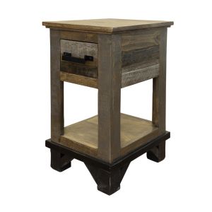 IFD - Loft Brown Chair Side Table 1 Drawer - IFD6441CST