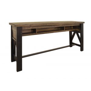 IFD - Loft Brown Counter Height Sofa Table - IFD6441SBT