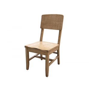 IFD - Mita Solid Wood Chair w/ Wooden Seat (Set of 2) - IFD2412CHR