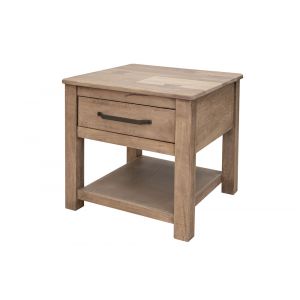 IFD - Natural Parota - 1 Drawer, End Table - IFD8681END