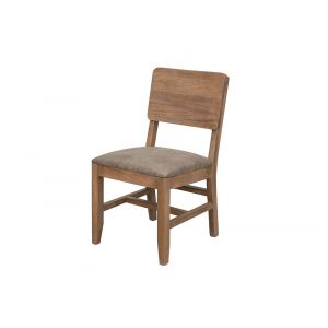 IFD - Natural Parota - Upholstered Seat Wooden Chair (Set of 2) - IFD8681CHR