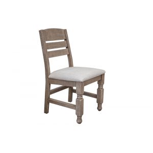 IFD - Natural Stone - Upholstered Seat Wooden Chair (Set of 2) - IFD4091CHR