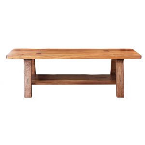 IFD - Parota Bench- Solid Wood, w/Shelf - IFD866BENCH