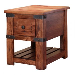 IFD - Parota Chair Side Table w/1 drawer - IFD866CST