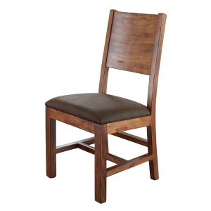 IFD - Parota Chair w/Solid Wood - Faux Leather Seat (Set of 2) - IFD865CHAIR