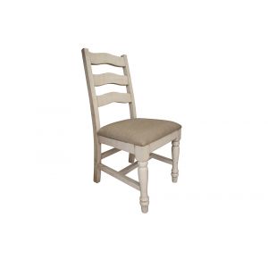 IFD - Rock Valley Solid Wood Chair w/ Fabric Seat - IFD1921CHR