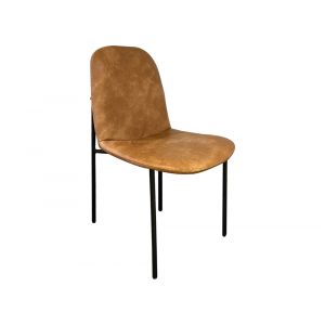 IFD - Sahara Upholstered Chair w/ brown faux leather - IFD2951CHU202