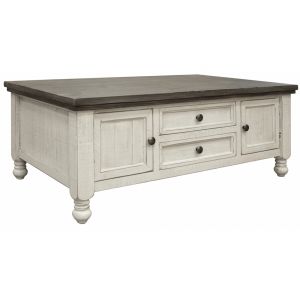 IFD - Stone 4 Drawers Cocktail Table - IFD4691CKT