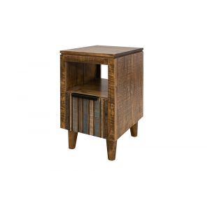 IFD - Tiza - 1 Drawer Chairside Table - IFD1981CSTBL