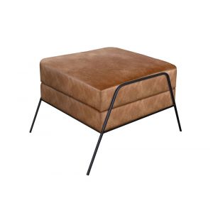 IFD - Tyne - Wooden Frame & Metal Base, Footstool Ottoman - IUP331-OTT-202