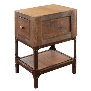 IFD - Urban Gold Chair Side Table w/1 Drawer - IFD560CST