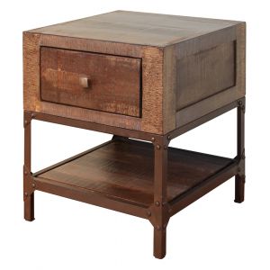 IFD - Urban Gold End Table w/1 Drawer - IFD560END