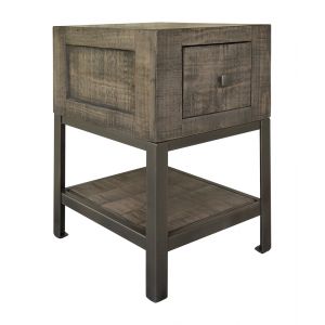 IFD - Urban Gray 1 Drawer Chair Side Table - IFD5631CST