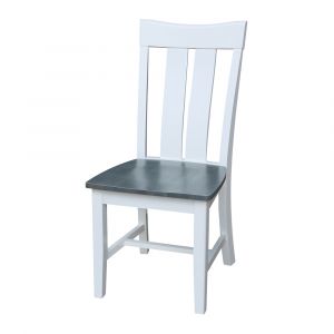 International Concepts - Ava Chair in White/Heather Gray Finish (Set of 2) - C05-13P