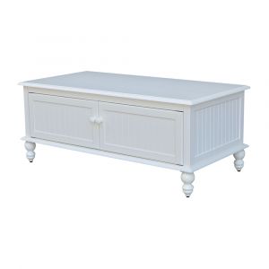 International Concepts - Cottage Coffee Table in Beach White - Hand Rubbed Finish - OT07-20C2