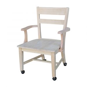 International Concepts - Dining Chair with Casters - C-226