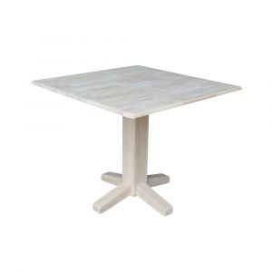International Concepts - Dual Drop Leaf Dining Table - Square - T-36SDP