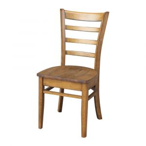 International Concepts - Emily Side Chair in Pecan Finish (Set of 2) - C59-617P