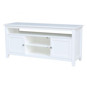 International Concepts - Entertainment / Tv Stand with 2 Doors in White Finish - TV08-51