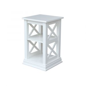 International Concepts - Hampton Accent Table with Shelves in White Finish - OT08-70A