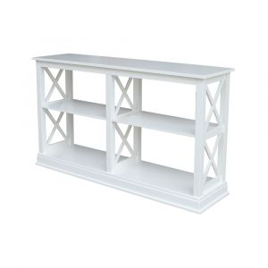 International Concepts - Hampton Sofa - Server Table with Shelves in White Finish - OT08-70SL
