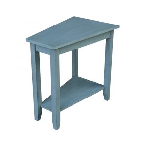 International Concepts - Keystone Accent Table in Ocean Blue - Antique Rubbed Finish - OT32-45