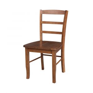 International Concepts - Madrid Ladderback Chair in Distressed Oak Finish (Set of 2) - C42-2P