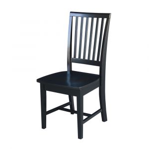 International Concepts - Mission Side Chair in Black Finish (Set of 2) - C46-265P