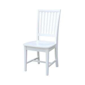 International Concepts - Mission Side Chair in White Finish (Set of 2) - C08-265P