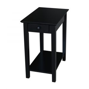 International Concepts - Narrow End Table in Black Finish - OT46-2214