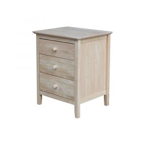 International Concepts - Nightstand with 3 Drawers - BD-8013