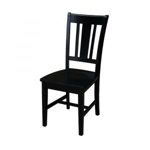 International Concepts - San Remo Splatback Chair in Black Finish (Set of 2) - C46-10P