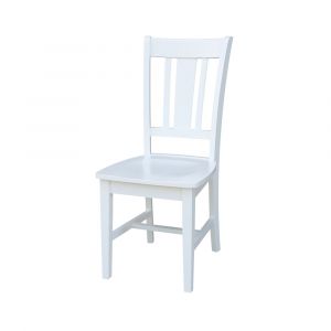 International Concepts - San Remo Splatback Chair in White Finish (Set of 2) - C08-10P