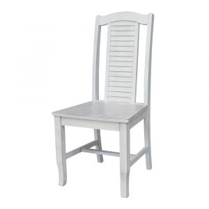 International Concepts - Seaside Chair in Chalk - Antiqued Finish (Set of 2) - C28-45P