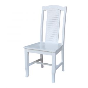 International Concepts - Seaside Chair in White Finish (Set of 2) - C08-45P