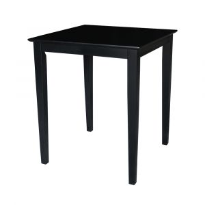 International Concepts - Solid Wood Top Table - Shaker Legs in Black Finish - K46-3030-36S