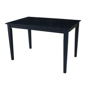 International Concepts - Solid Wood Top Table - Shaker Legs in Black Finish - K46-3048-30S