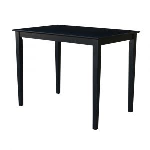 International Concepts - Solid Wood Top Table - Shaker Legs in Black Finish - K46-3048-36S