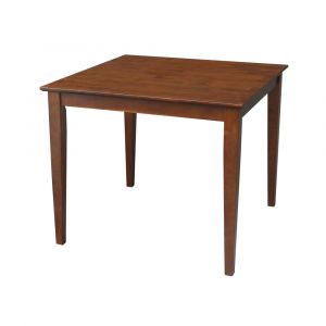 International Concepts - Solid Wood Top Table - Shaker Legs in Espresso Finish - K581-3636-30S