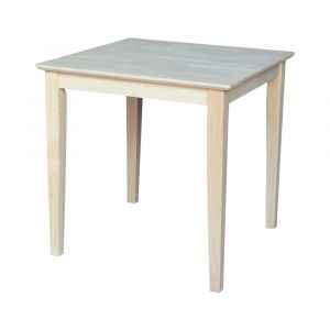 International Concepts - Solid Wood Top Table - Shaker Legs - K-3030-30S