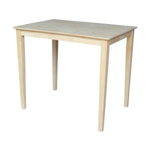 International Concepts - Solid Wood Top Table - Shaker Legs - K-3042-36S