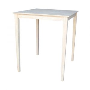 International Concepts - Solid Wood Top Table - Shaker Legs - K-3636-42S