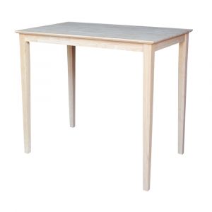 International Concepts - Solid Wood Top Table - Shaker Legs - K-3048-42S