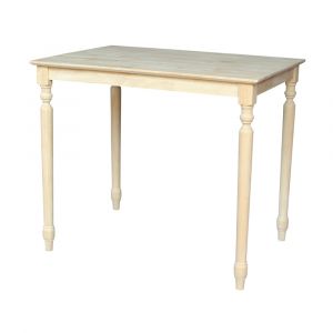 International Concepts - Solid Wood Top Table - Turned Legs - K-3042-336T
