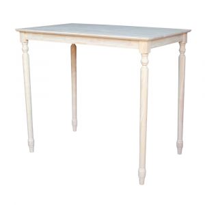 International Concepts - Solid Wood Top Table - Turned Legs - K-3048-342T