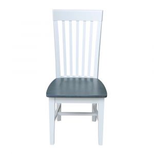 International Concepts - Tall Mission Chair in White/Heather Gray Finish (Set of 2) - C05-465P