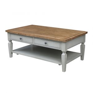 International Concepts - Vista Coffee Table in Hickory/Stone Finish - OT41-15C