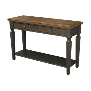 International Concepts - Vista Console/Sofa Table in Hickory/Washed Coal Finish - OT45-15S